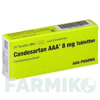 КАНДЕСАРТАН (CANDESARTAN) 8 мг таблетки 28 шт - Кандесартан AAA - PHARMA