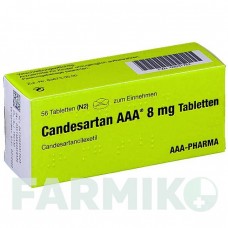 КАНДЕСАРТАН (CANDESARTAN) 8 мг таблетки 56 шт - Кандесартан AAA - PHARMA