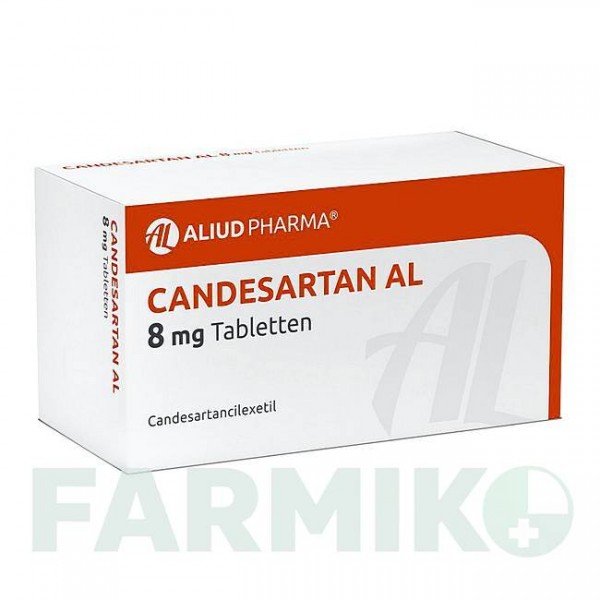 КАНДЕСАРТАН (CANDESARTAN) 8 мг таблетки 98 шт - Кандесартан ALIUD PHARMA