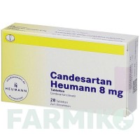 КАНДЕСАРТАН (CANDESARTAN) 8 мг таблетки 28 шт - Кандесартан HEUMANN PHARMA