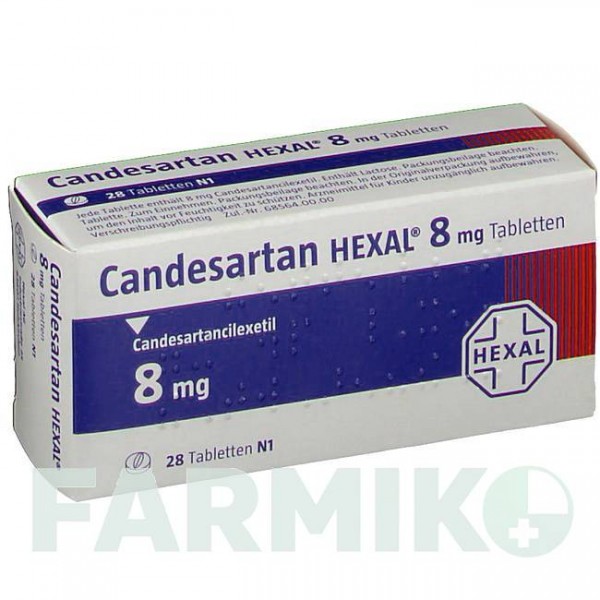 КАНДЕСАРТАН (CANDESARTAN) 8 мг таблетки 28 шт - Кандесартан HEXAL