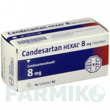 КАНДЕСАРТАН (CANDESARTAN) 8 мг таблетки 56 шт - Кандесартан HEXAL