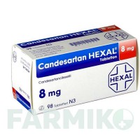 КАНДЕСАРТАН (CANDESARTAN) 8 мг таблетки 98 шт - Кандесартан HEXAL