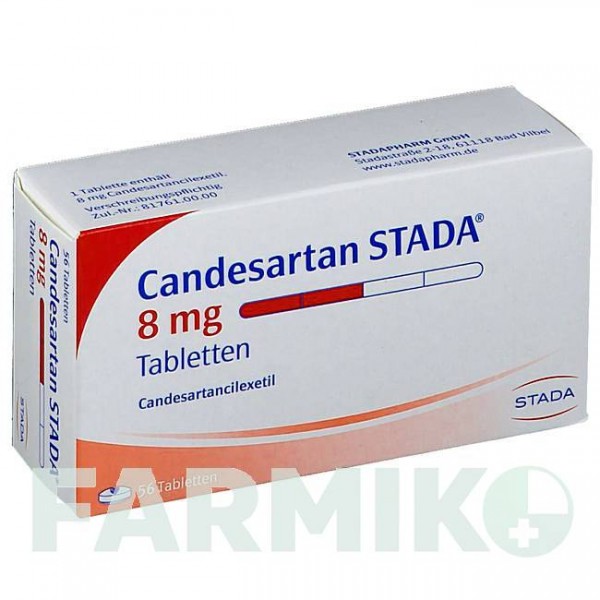 КАНДЕСАРТАН (CANDESARTAN) 8 мг таблетки 56 шт - Кандесартан STADAPHARM