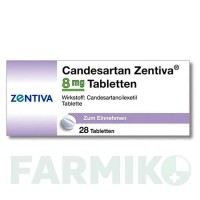КАНДЕСАРТАН (CANDESARTAN) 8 мг таблетки 28 шт - Кандесартан ZENTIVA