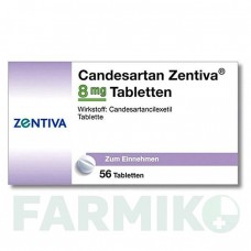 КАНДЕСАРТАН (CANDESARTAN) 8 мг таблетки 56 шт - Кандесартан ZENTIVA