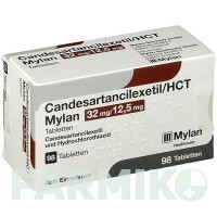 КАНДЕСАРТАН ЦИЛЕКСЕТИЛ (CANDESARTAN CILEXETIL) 32 мг/12,5 мг таблетки 98 шт - Кандесартан, Гідрохлоротіазид VIATRIS