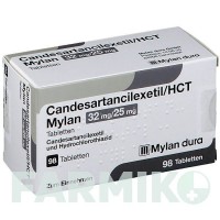 КАНДЕСАРТАН ЦИЛЕКСЕТИЛ (CANDESARTAN CILEXETIL) 32 мг/25 мг таблетки 56 шт - Кандесартан, Гидрохлоротиазид VIATRIS