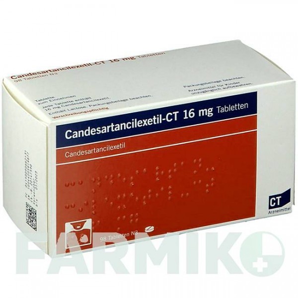 КАНДЕСАРТАНЦИЛЕКСЕТИЛ (CANDESARTANCILEXETIL) 16 мг таблетки 98 шт - Кандесартан ABZ PHARMA