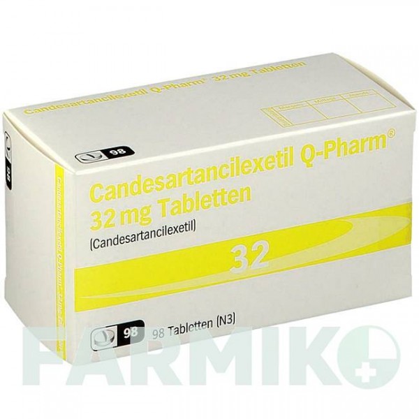 КАНДЕСАРТАНЦИЛЕКСЕТИЛ (CANDESARTANCILEXETIL) 32 мг таблетки 98 шт - Кандесартан JUTA PHARMA