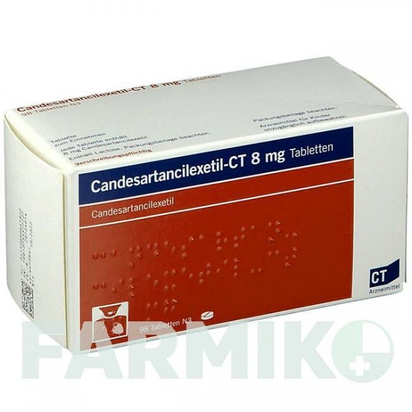КАНДЕСАРТАНЦИЛЕКСЕТИЛ (CANDESARTANCILEXETIL) 8 мг таблетки 98 шт - Кандесартан ABZ PHARMA