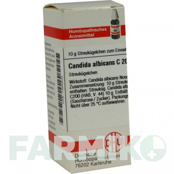 КАНДИДА АЛЬБІКАНС (CANDIDA ALBICANS) C 200 глобули 10 г - Гомеопатія DHU