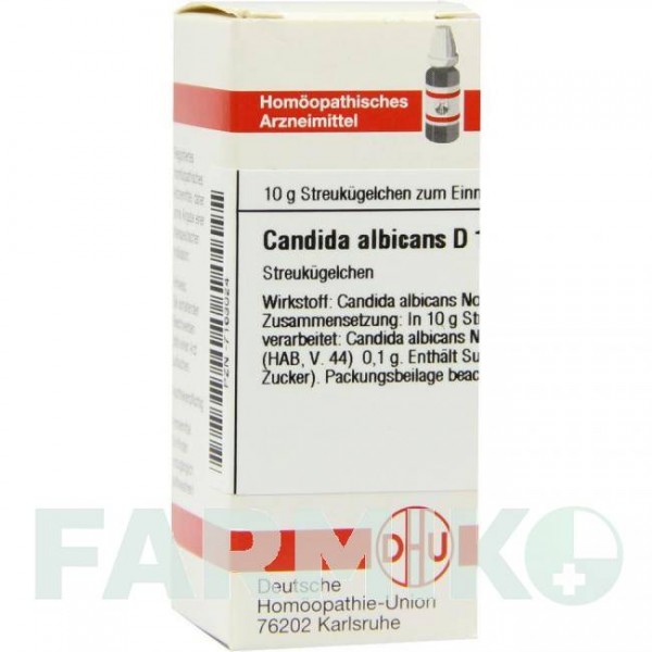 КАНДИДА АЛЬБІКАНС (CANDIDA ALBICANS) D 12 глобули 10 г - Гомеопатія DHU