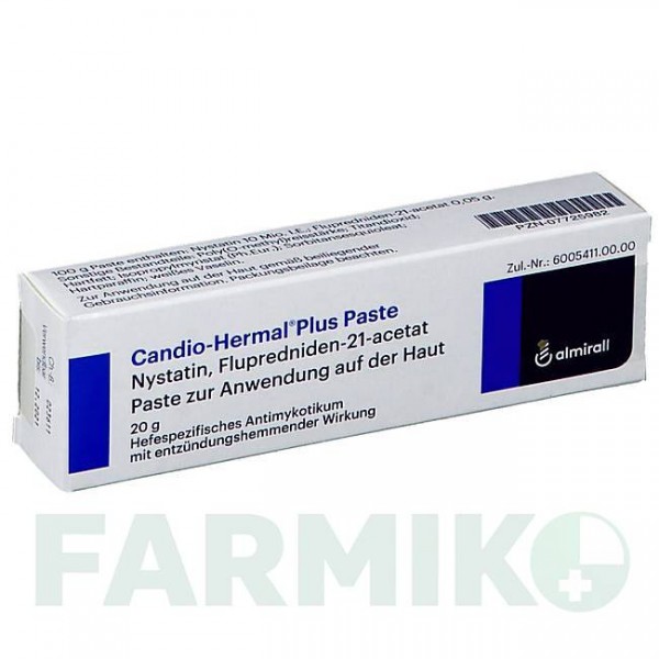 КАНДИО ХЕРМАЛ (CANDIO HERMAL) паста 20 г - Нистатин, Другое ALMIRALL