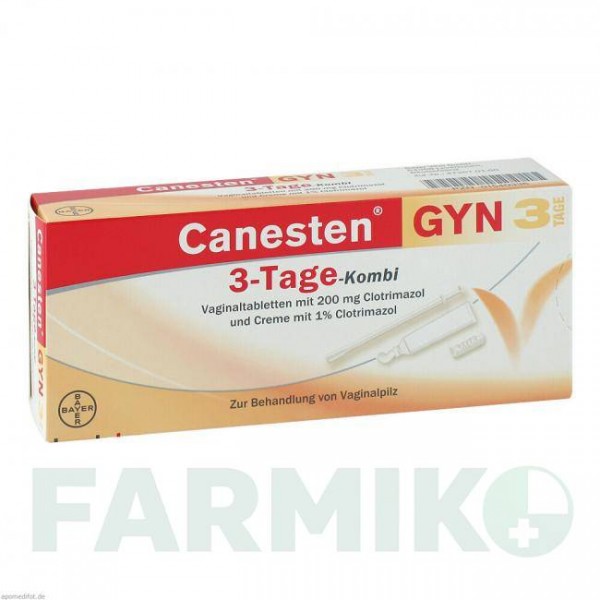 КАНЕСТЕН ГИН (CANESTEN GYN) 3 пакет 1 набор - Клотримазол BAYER