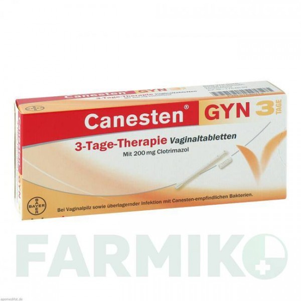 КАНЕСТЕН ГИН (CANESTEN GYN) таблетки 3 шт - Клотримазол BAYER