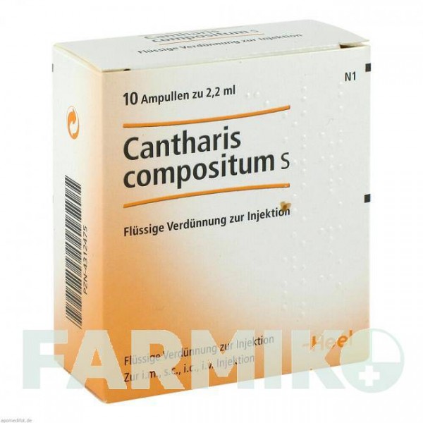 КАНТАРИС КОМПОЗИТУМ (CANTHARIS COMPOSITUM) ампули 10 шт - Гомеопатія BIOLOGISCHE HEILMITTEL HEEL