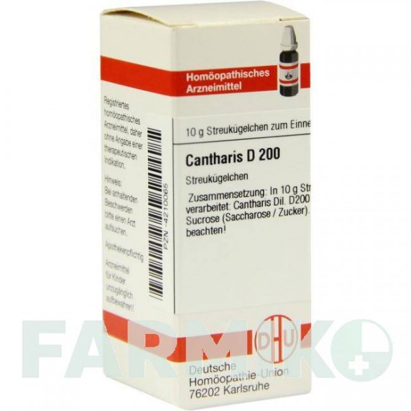 КАНТАРИС (CANTHARIS) D 200 глобули 10 г - Гомеопатія DHU