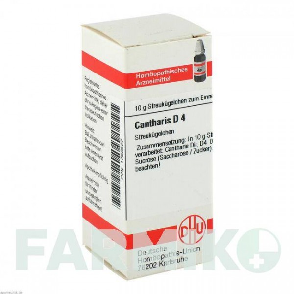 КАНТАРИС (CANTHARIS) D 4 глобули 10 г - Гомеопатія DHU