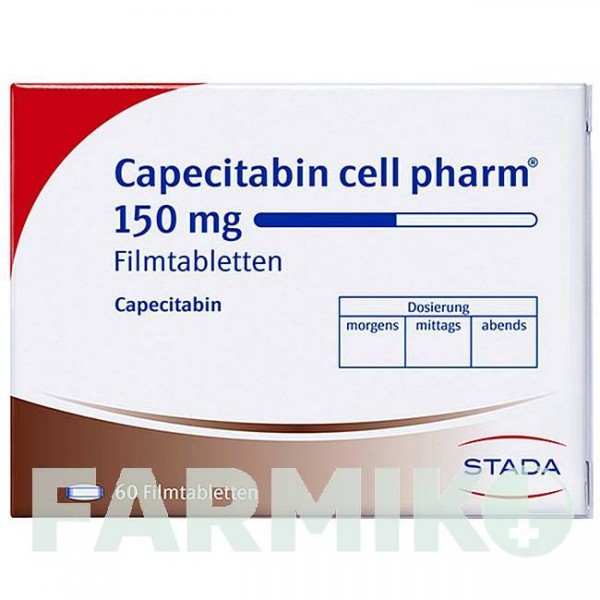 КАПЕЦИТАБІН (CAPECITABIN) 150 мг таблетки 60 шт - Капецитабін STADAPHARM