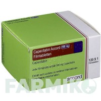 КАПЕЦИТАБІН (CAPECITABIN) 500 мг таблетки 120 шт - Капецитабін ACCORD HEALTHCARE
