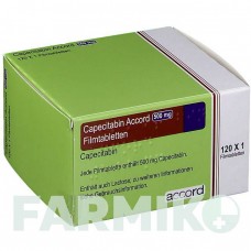 КАПЕЦИТАБІН (CAPECITABIN) 500 мг таблетки 120 шт - Капецитабін ACCORD HEALTHCARE