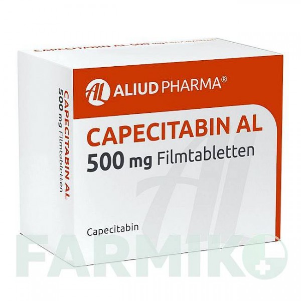 КАПЕЦИТАБІН (CAPECITABIN) 500 мг таблетки 120 шт - Капецитабін ALIUD PHARMA