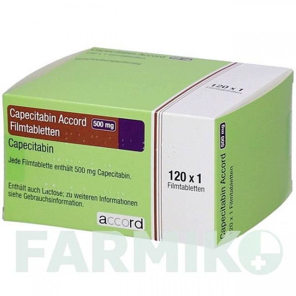 КАПЕЦИТАБІН (CAPECITABIN) 500 мг таблетки 120 шт - Капецитабін BB FARMA