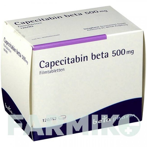 КАПЕЦИТАБИН (CAPECITABIN) 500 мг таблетки 120 шт - Капецитабин BETAPHARM