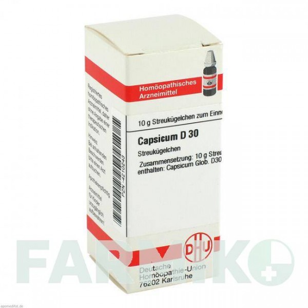 КАПСИКУМ (CAPSICUM) D 30 глобули 10 г - Гомеопатия DHU