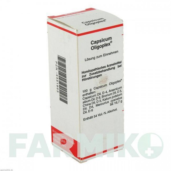 КАПСИКУМ ОЛІГОПЛЕКС (CAPSICUM OLIGOPLEX) рідина 50 мл - Гомеопатія MEDA PHARMA