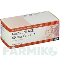 КАПТОПРИЛ (CAPTOPRIL) 50 мг таблетки 100 шт - Каптоприл ABZ PHARMA