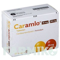 КАРАМЛО (CARAMLO) 16 мг/10 мг таблетки 98 шт - Кандесартан, Амлодипин APONTIS PHARMA