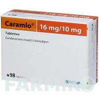 КАРАМЛО (CARAMLO) 16 мг/10 мг таблетки 98 шт - Кандесартан, Амлодипін ORIFARM