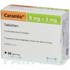 КАРАМЛО (CARAMLO) 8 мг/5 мг таблетки 98 шт - Кандесартан, Амлодипин KOHLPHARMA