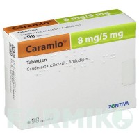 КАРАМЛО (CARAMLO) 8 мг/5 мг таблетки 98 шт - Кандесартан, Амлодипін ORIFARM