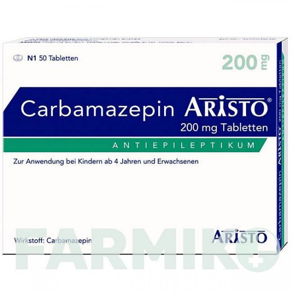 КАРБАМАЗЕПІН (CARBAMAZEPIN) 200 мг таблетки 50 шт - Карбамазепін ARISTO PHARMA
