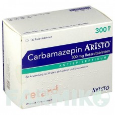 КАРБАМАЗЕПІН (CARBAMAZEPIN) 300 мг таблетки 180 шт - Карбамазепін ARISTO PHARMA