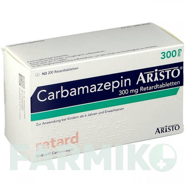 КАРБАМАЗЕПИН (CARBAMAZEPIN) 300 мг таблетки 200 шт - Карбамазепин ARISTO PHARMA