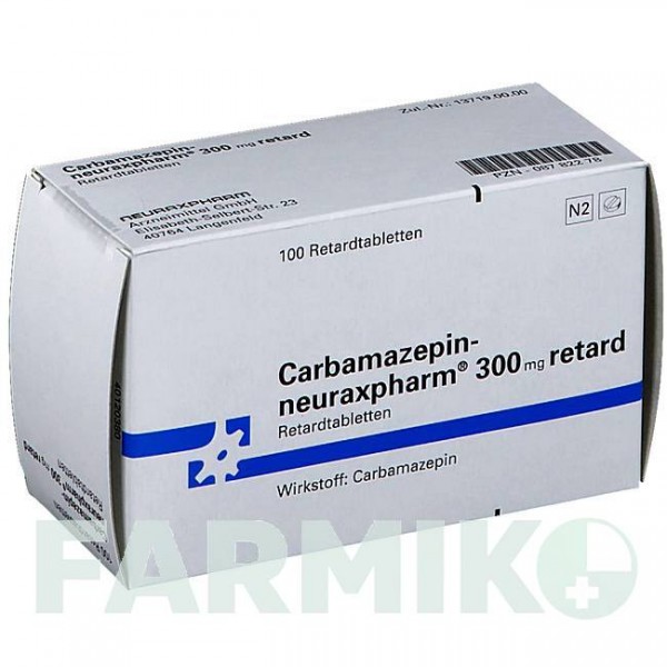 КАРБАМАЗЕПІН (CARBAMAZEPIN) 300 мг таблетки 100 шт - Карбамазепін NEURAXPHARM