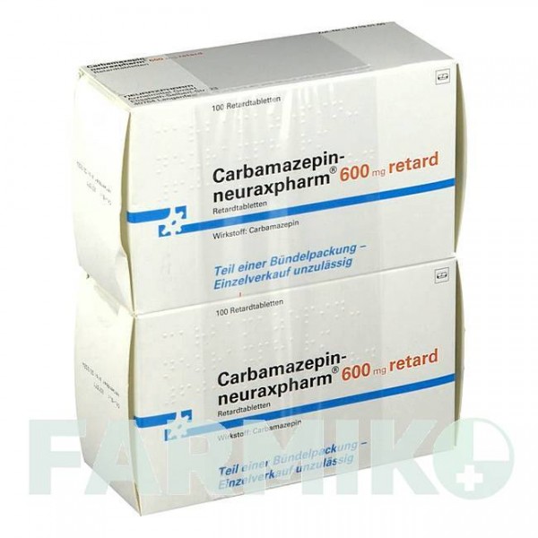 КАРБАМАЗЕПІН (CARBAMAZEPIN) 600 мг таблетки 200 шт - Карбамазепін NEURAXPHARM