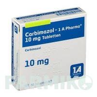 КАРБИМАЗОЛ (CARBIMAZOL) 10 мг таблетки 50 шт - Карбимазол 1 A PHARMA