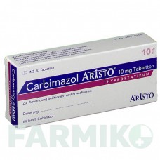 КАРБИМАЗОЛ (CARBIMAZOL) 10 мг таблетки 50 шт - Карбимазол ARISTO PHARMA