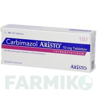 КАРБИМАЗОЛ (CARBIMAZOL) 10 мг таблетки 100 шт - Карбимазол ARISTO PHARMA