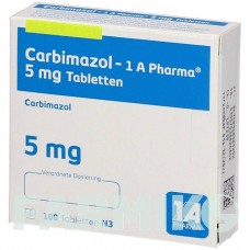 КАРБИМАЗОЛ (CARBIMAZOL) 5 мг таблетки 100 шт - Карбимазол 1 A PHARMA