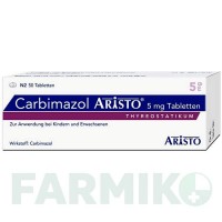 КАРБИМАЗОЛ (CARBIMAZOL) 5 мг таблетки 50 шт - Карбимазол ARISTO PHARMA