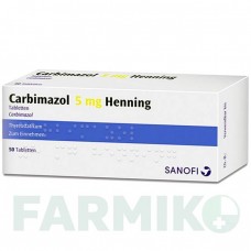 КАРБИМАЗОЛ (CARBIMAZOL) 5 мг таблетки 50 шт - Карбимазол SANOFI