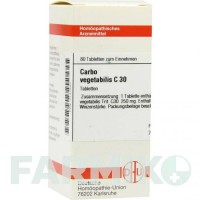 КАРБО ВЕГЕТАБИЛИС (CARBO VEGETABILIS) C 30 таблетки 80 шт - Гомеопатия DHU