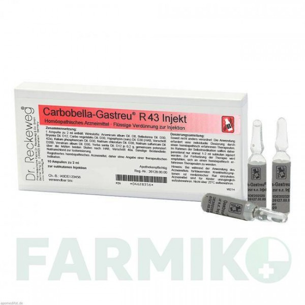 КАРБОБЕЛЛА (CARBOBELLA) ампулы 10x2 мл - Гомеопатия DR.RECKEWEG