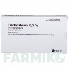 КАРБОСТЕЗИН (CARBOSTESIN) 0,50% раствор 10x5 мл - Бупивакаин ASPEN